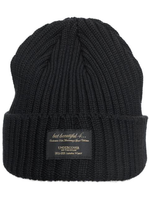 UNDERCOVER BLACK LOGO BEANIE