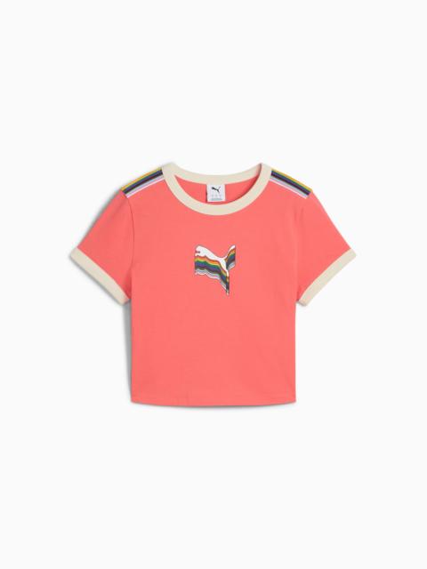 PUMA EQUAL LOVE CONFEDERATION Graphic Baby Tee Women