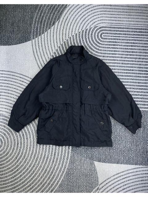Other Designers Japanese Brand - Vtg Maxmara Black Utility Multipocket Zipper Jacket