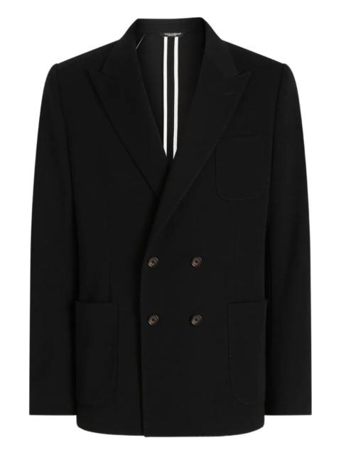 Dolce & Gabbana Dolce & Gabbana Men Double-Breasted Wool Blazer