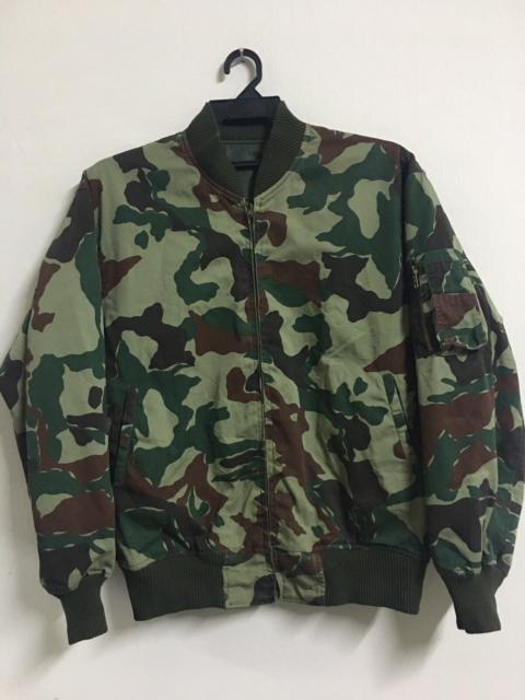 Other Designers Bomber Jacket Camoflouge Reversable Army Style