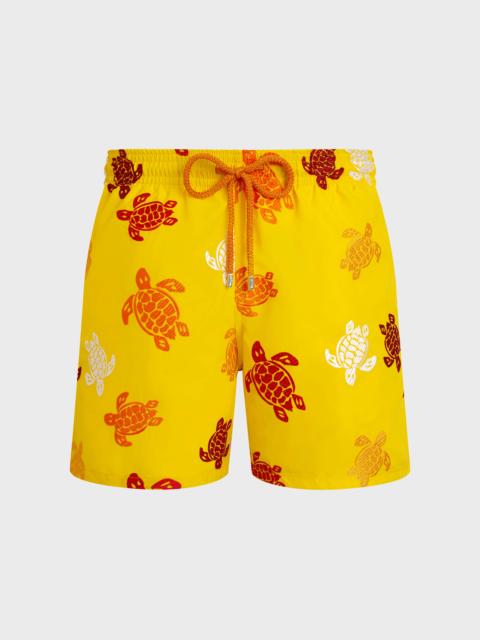Vilebrequin MEN SWIM SHORTS EMBROIDERED TORTUE MULTICOLORE - LIMITED EDITION