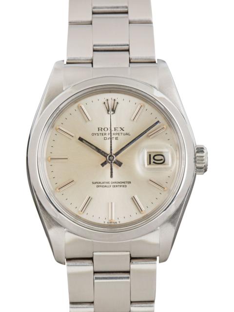 ROLEX Rolex Date Stainless Steel Ref 1500 Silver Dial