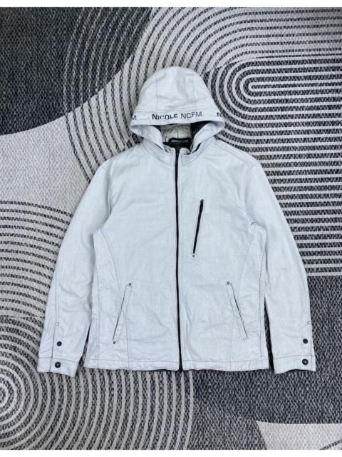 Other Designers Nicole Club - Vintage Nicole NCFM Light Grey Zip-Up Hooded Jacket