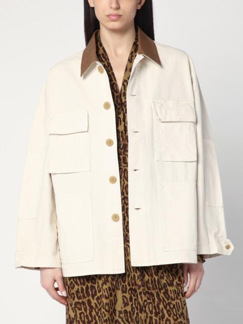 6397 Barn ivory jacket in cotton