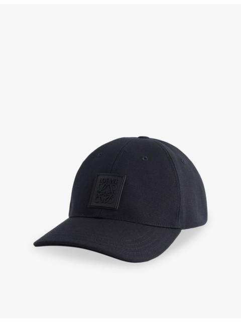 Loewe Branded-Patch Cotton-Canvas Cap