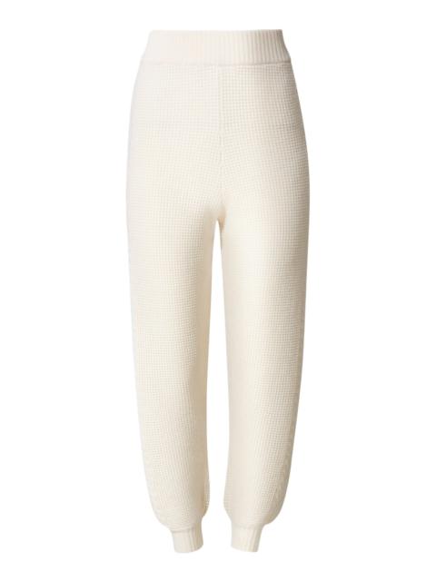 PERFECT MOMENT Crystal Wool Joggers ivory