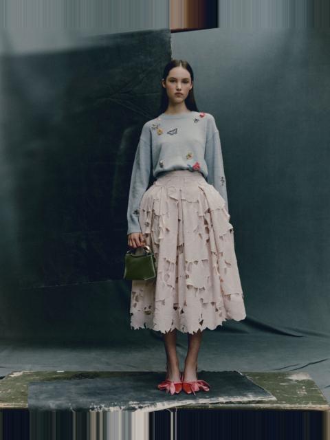 Erdem EMBELLISHED CREW NECK JUMPER