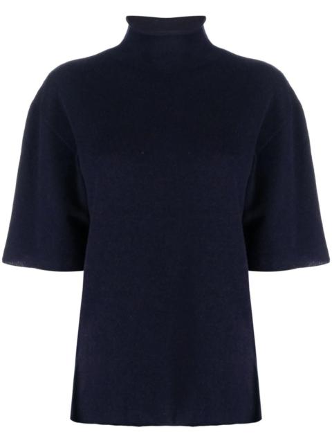 Jil Sander High Neck Top Superfine Eco Cashmere