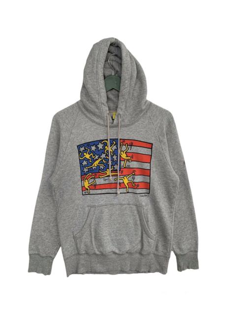 Other Designers Japanese Brand - Keith Haring x Uniqlo American Flag Art Hoodie