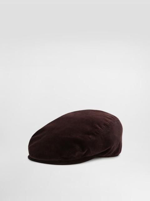 Dolce & Gabbana Velvet flat cap