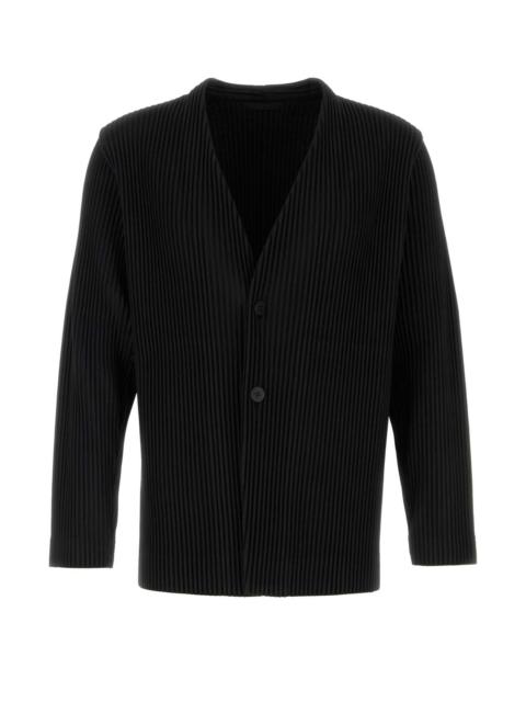 ISSEY MIYAKE Homme Plisse' Issey Miyake Men Black Polyester Cardigan