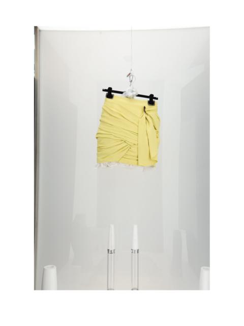 CELINE Celine Draped Mini Skirt Yellow Women