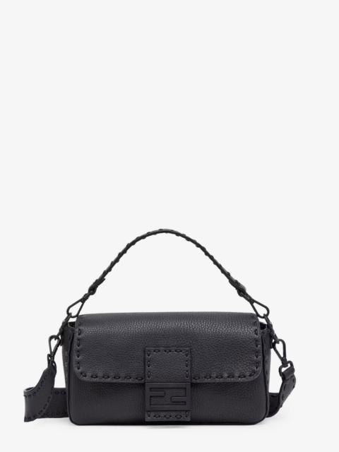 FENDI Fendi Men Baguette Leather Shoulder Bag With Selleria Stitchings