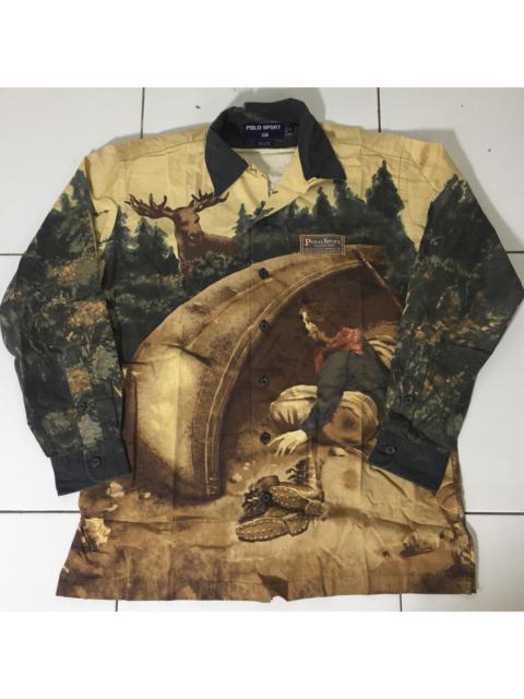 Polo Ralph Lauren - BEST OFFER Vintage Polo Sport Dear Full Print Casual Shirt