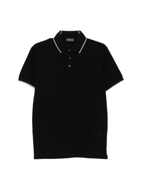 EMPORIO ARMANI Logo cotton polo shirt