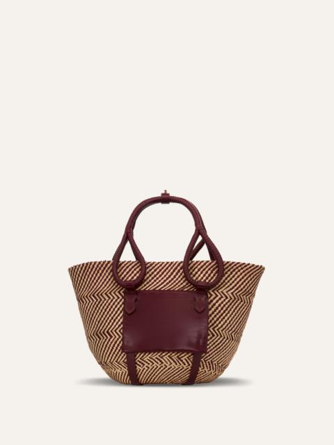 Johanna Ortiz Destination Seaside Tote Bag in Burgundy