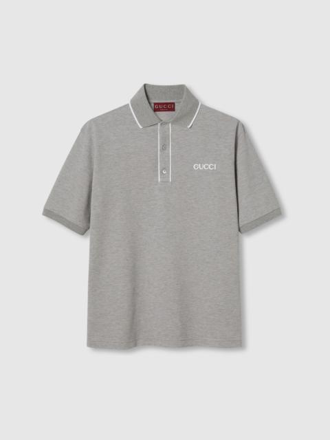 GUCCI Cotton piquet polo shirt