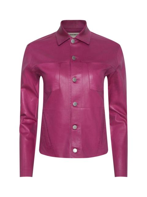 L'AGENCE Janelle Coated Jean Jacket