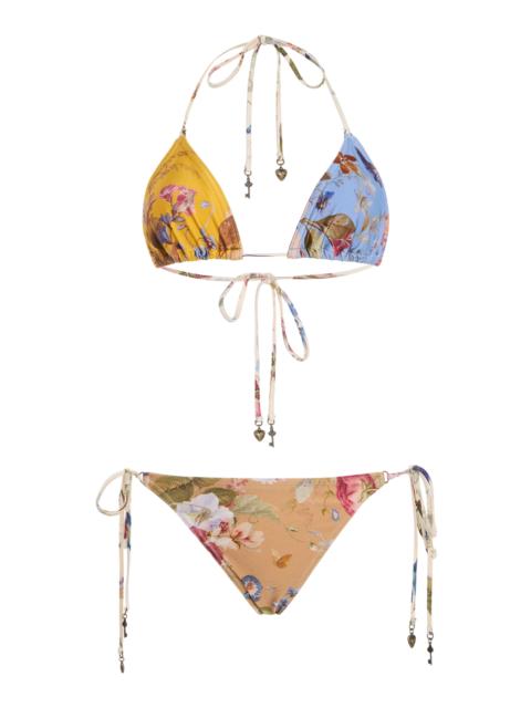Zimmermann Patience Spliced Tri Bikini multi