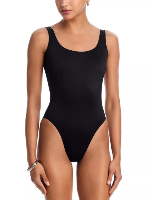 NORMA KAMALI Nio Super Low Back One Piece Swimsuit