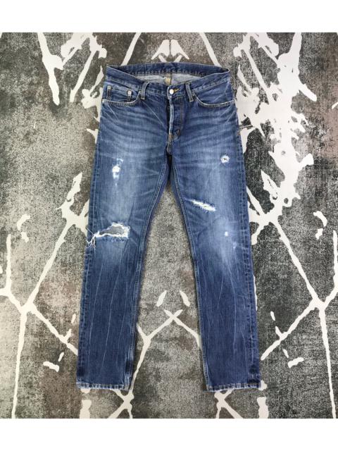 Other Designers Distressed Denim - Stooge & Co Blue Distressed Denim KJ2011