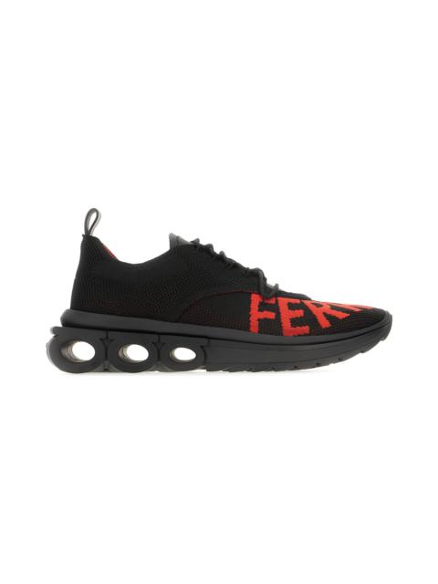 Black Fabric Nima Sneakers