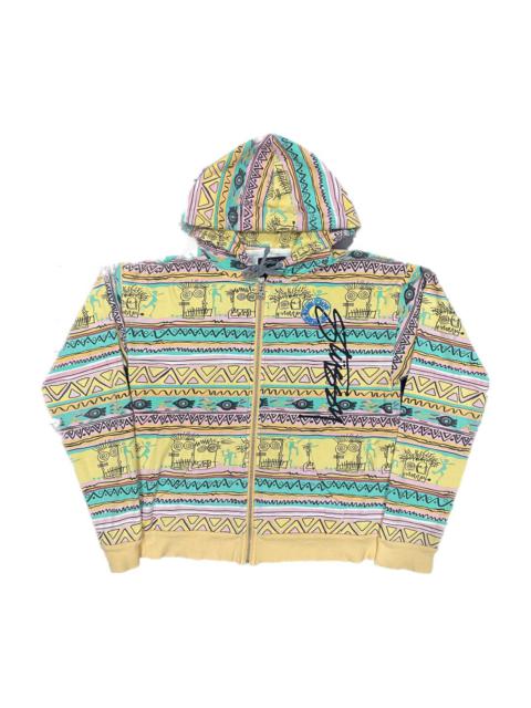 Other Designers Vintage - Vintage Stussy Fullprint Native Hoodie