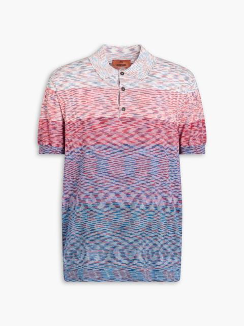 Missoni Space-dyed cotton polo shirt