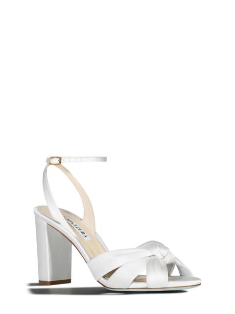 AQUAZZURA Aquazzura Nina Ankle Strap Sandal in White at Nordstrom