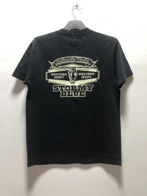 Other Designers Pherrows - PHERROW’S T Shirt Stormy Blue Union Made Japan