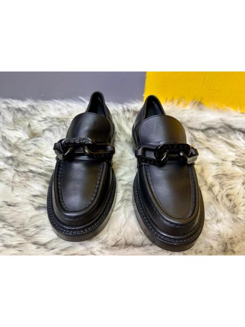 Louis Vuitton Authentic Louis Vuitton Oversized Chain Academy Flat Loafers