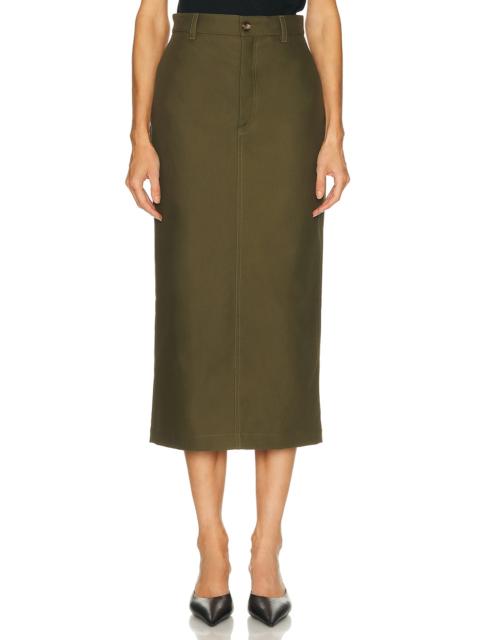 WARDROBE.NYC Drill Midi Skirt