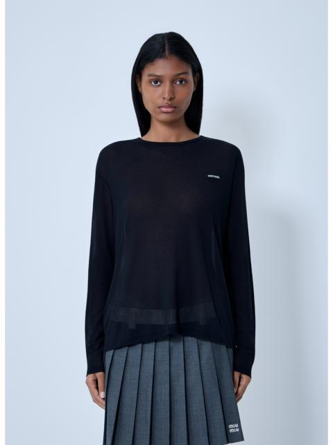 Miu Miu Miu Miu Women Logo Motif Sweater