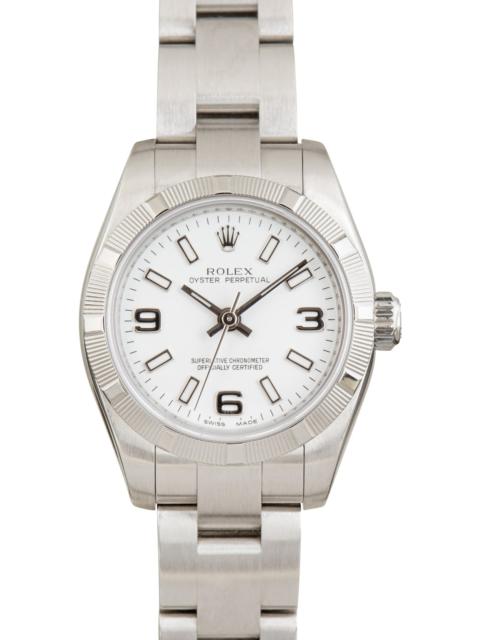 Ladies Rolex Oyster Perpetual 176210 White Dial