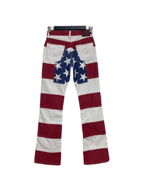 Hysteric Glamour Hysteric Glamour American Flag Hagi Patchwork Flare Jeans