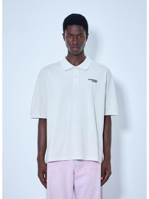 Acne Studios Acne Studios Men Washed Logo Polo Shirt