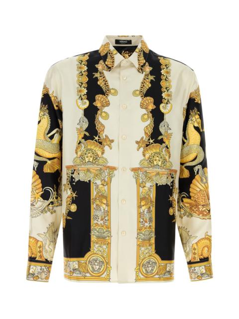 VERSACE Versace Men Printed Silk Shirt