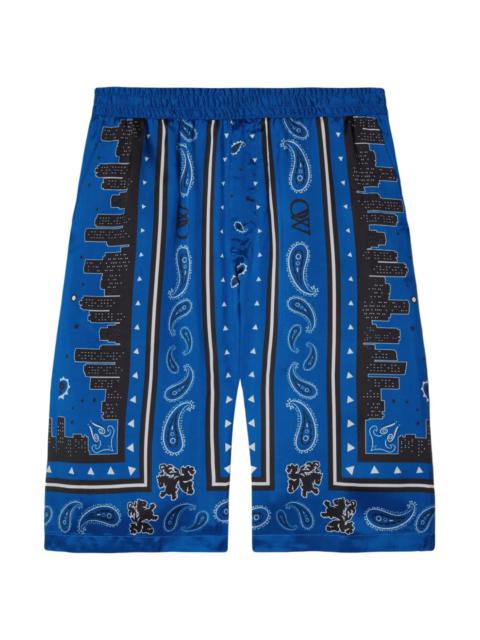 Off-White BANDANA PAISLEY-PRINT SHORTS