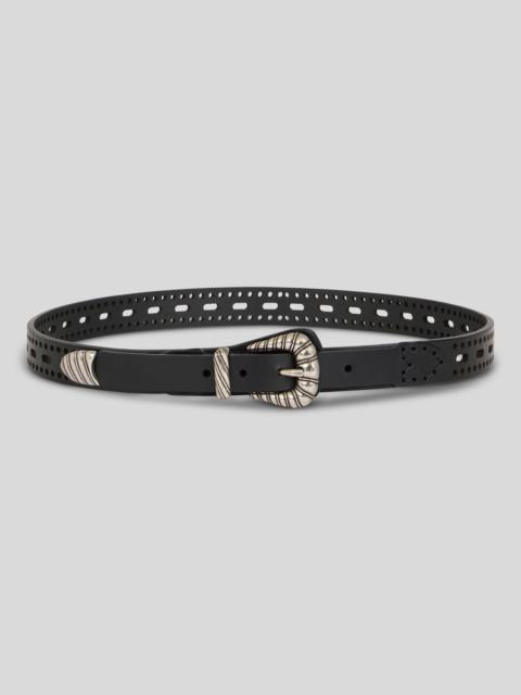 Etro LEATHER BELT WITH OPENWORK