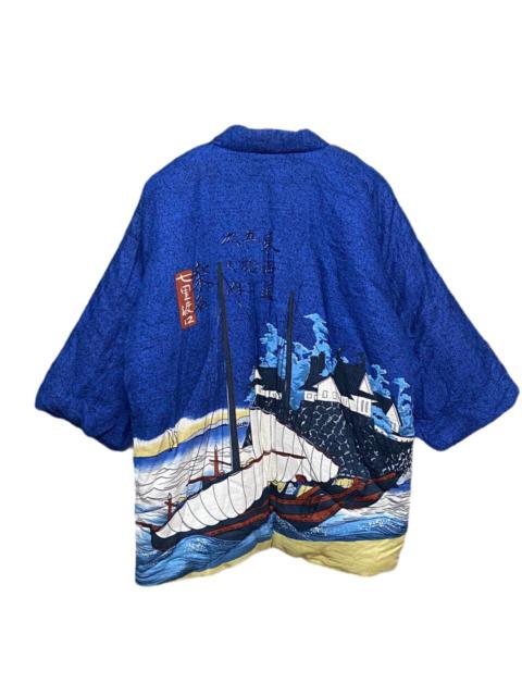 Other Designers Komono - Vintage Harajuku Motive Han Ten Kimono Over Print