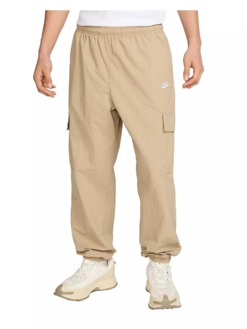 Nike Men's Club Woven Cargo Parachute Pants -Beige
