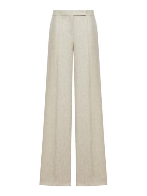 Max Mara Max Mara Women Wide Linen Drill Trousers