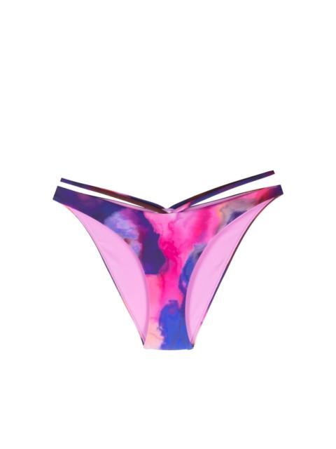 SIMKHAI Emmalynn watercolour-print bikini bottoms