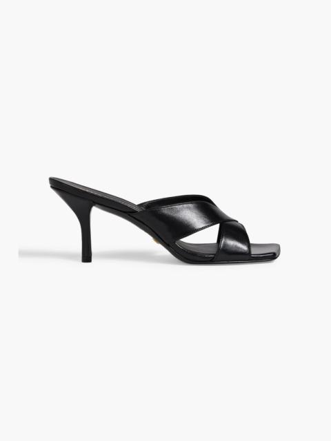 Stuart Weitzman Carmen 75 leather mules
