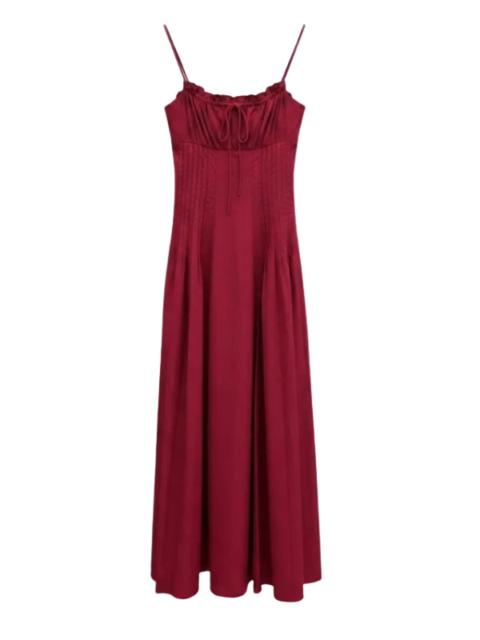 STAUD Margi Dress in Rouge