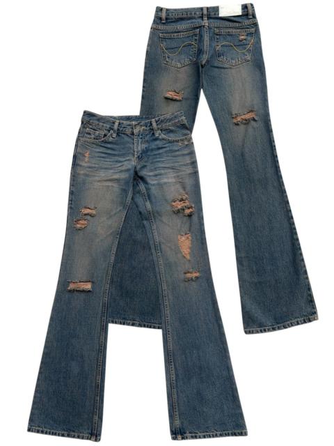 Hysteric Glamour Virca Lowrise Mudmax Distressed Denim Flare Jeans 27x33