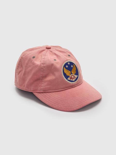 RRL by Ralph Lauren Twill Baseball Cap in Faded Red
