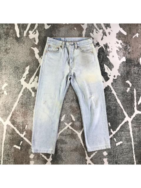 Other Designers Vintage - Vintage 90s Levis 501 Jeans Dirty Light Wash KJ2386
