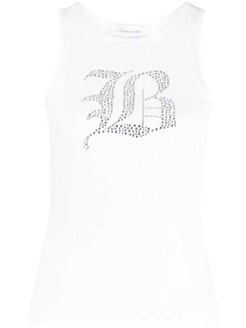 Blumarine Blumarine Women Logo Ribbed Cotton Tank Top